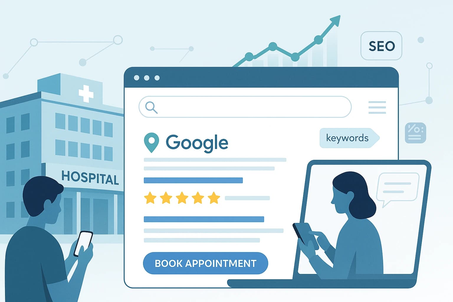 Hospital SEO Guide: How to Rank Higher and Get More Patient Appointments
