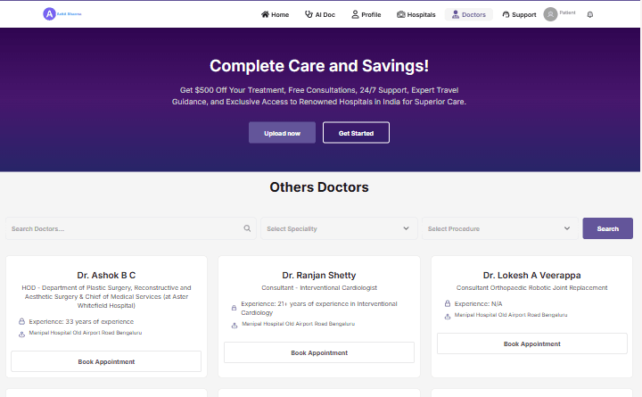 Doctors Page
